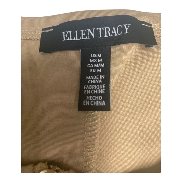 Ellen Tracy Zip Front Sheath Dress - Picture 5 of 10